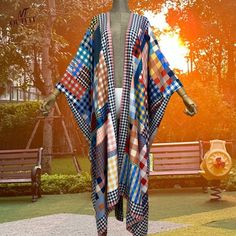 Kimono Robe Dressing Gown, Oversized length Long Kimono, Robe, Holiday Look, Blouse Loose abaya Casual beach Cover Up boho dress party kaftan * Style: Young Style * Material: Polyester * Young Style: Bohemian * Size: length 145cm (57 inches)/ bust: 130 cm/51.2 inches * Note: 1. Please help me check size before ordering. Because Items measured by hands; they may be 2-4cm differences. (All measurement in cm and please note 1cm=0.39inch 1 inch=2.54cm ) 2. Because of lighting effects, the color of s Long Sleeve Patchwork Maxi Dress For Vacation, Patchwork Beach Dress For Beach Season, Casual Patchwork Maxi Dress For Beach, Bohemian Patchwork Maxi Dress For Beach, Bohemian V-neck Patchwork Maxi Dress, Bohemian Beach Patchwork Maxi Dress, Bohemian Patchwork Maxi Dress For Summer, Long Sleeve Patchwork Beach Dress, Spring Patchwork Kaftan