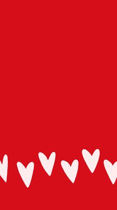 a red background with white hearts in the shape of heart shapes on top of each other