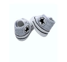 We are make for a cute and cozy accessory for a baby! 🧶 Charming crocheted baby sneaker like the Converse all-star.  The craftsmanship is delightful, with the little details like laces and the stitching around the sole. A cool shape with the well-known all-star emblem 🥰  It's adorable how these tiny shoes mimic the style of classic sneakers, complete with the white toe cap and contrasting trim. These amazing and cute booties are a perfect gift for a baby shower, Mother's Day, Christmas, etc.🎁  Suitable for babies from 3-6-9 months old (Every baby's foot is different. Please make sure to measure your baby's foot. ). I can make them in many different colors, but the nose and the sole are always white for the Converse.  💌For custom orders and requests please be welcome to contact me (For White Crochet Casual Booties, Casual White Crochet Booties, Casual White Handmade Booties, Casual Crochet Booties With Round Toe, Gender Neutral Crib, Neutral Crib, Cool Shapes, Cozy Accessories, Contrasting Trim