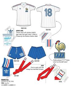 the france national team's kit for their match against england