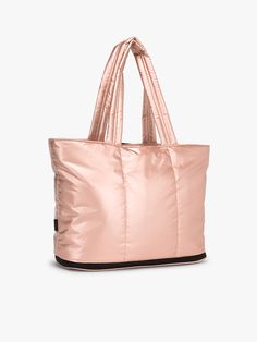 Luka Expandable Laptop Tote | CALPAK Pink Nylon Travel Bag For Overnight Trips, Versatile Pink Nylon Travel Bag, Pink Nylon Bag For Overnight Trips, Weekend Nylon Tote Shoulder Bag, Nylon Tote Shoulder Bag For Weekend, Weekend Nylon Bag With Zipper Closure, Nylon Weekend Travel Bag, Nylon Tote Shoulder Bag For Overnight Trips, Sporty Aesthetic