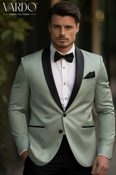 >>ORIGINAL ARTWORK AND CONTENT, PLEASE DO NOT COPY<< Men Suits, Suits For Man, Premium Sage Green Tuxedo for Men - Elegant Two-Piece Suit for Formal Occasions- Formal Attire, Formal Fashion Slim Fit Suit, Formal piece Wedding Suit, Double Breasted, Formal Fashion Slim Fit Suit. Elevate your style with our premium Sage Green Tuxedo for men, a masterpiece designed for those who appreciate sophistication and refinement. Crafted with meticulous attention to detail, this two-piece suit is tailored to perfection, ensuring a flawless fit that exudes confidence. Made from high-quality fabric, the sage green hue adds a touch of uniqueness to your formal ensemble. Whether you're attending a wedding, a gala, or a special event, this tuxedo guarantees to make a lasting impression. The jacket features Sage Green Blazer Men, Unique Suit Designs For Men, Sage Tuxedo Wedding, Sage Green Tuxedo Wedding, Sage Green Suit Wedding, Sage Green Suits For Men, Sage Green Tuxedo