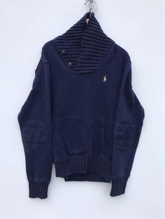 "Vintage Polo Ralph Lauren Sweatshirt sz XS on tag  Measurements: Width (armpit to armpit): 18\" Length (shoulder to end of garment): 24\" All measurements are taken with the garment flat on the ground. Refer picture carefully Condition: Good Condition. (used clothing) THANK YOU" Sporty Polo Sweater With Ribbed Collar For Winter, Winter Sporty Polo Sweater With Ribbed Collar, Sporty Winter Polo Sweater With Ribbed Collar, Sporty Ribbed Collar Polo Sweater For Winter, Crew Neck Cotton Polo Sweater For Streetwear, Cotton Polo Sweater With Ribbed Collar For Streetwear, Cotton Polo Sweater With Ribbed Cuffs For Streetwear, Navy Cotton Polo Sweater For Winter, Sporty Long Sleeve Polo Sweater For Winter