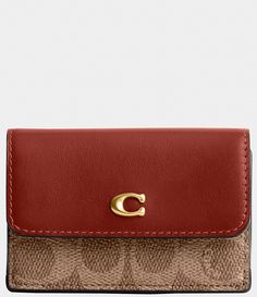 COACH Mini Signature Canvas Trifold Wallet | Dillard's Coach Leather Trifold Wallet For Everyday Use, Elegant Coach Trifold Wallet With Coin Pocket, Luxury Classic Trifold Wallet, Coach Leather Rectangular Trifold Wallet, Elegant Compact Coach Trifold Wallet, Signature Canvas, Trifold Wallet, Dillard's, Things To Buy