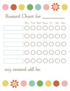 the reward chart for mom's time well that her son is my reward will be