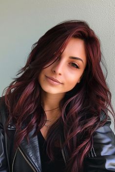 The Hottest Shades of Burgundy Hair Color for 2024 - Flo's Blog Burgundy Hair Fair Skin, Brown Cherry Hair Color, Cherry Red Bob, Cherry Brown Hair Color, Burgundy Hair Ideas, Fall Hair Ideas For Brunettes, Deep Burgundy Hair, Shades Of Burgundy Hair, Dark Burgundy Hair