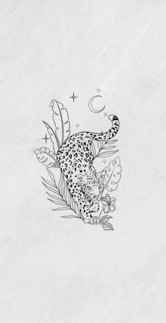 a black and white drawing of a cheetah laying on its back in the grass