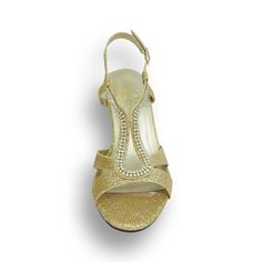 FLORAL Nikki women's extra wide width wedge dress sandal for all your special occasions. This ladies 2.5" mid-heel slingback with decorative rhinestone strip vamp on an open toe front and polyurethane glitter upper add a simply stunning look to complete your ensemble. Features: Extra Wide Width (E) Synthetic Rubber Sole 2.5" Mid-Heel Slingback With Adjustable Buckle Maximum Traction Outsole Questions? Contact Us Anytime Elegant Synthetic Sandals For Holidays, Holiday Evening Sandals With Round Toe, Open Toe Sandals For Prom And Holiday, Medium Width High Heel Slingback Sandals For Party, Elegant Medium Width Wedge Sandals With Heel Strap, Elegant Fitted High Heel Wedge Sandals, Elegant Open Heel Sandals For Holiday, Elegant Fitted Wedge Sandals For Summer, Elegant Wedge Sandals With Round Toe