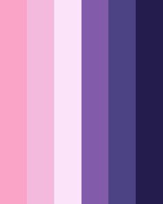 purple and pink color swatches from the side to the top, with different shades