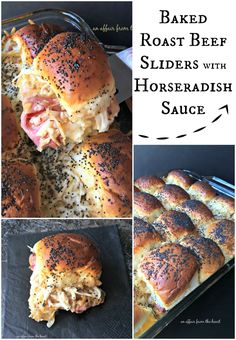 baked roast beef sliders with horseradish sauce are an easy and delicious side dish