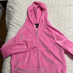 Hot Pink Velvet Cropped Never Worn Super Soft Y2k Victoria's Secret Winter Outerwear, Victoria's Secret Long Sleeve Winter Outerwear, Fitted Pink Victoria's Secret Top, Victoria's Secret Long-sleeved Winter Outerwear, Victoria Secret Pink Sweater, Pink Victoria Secret Clothes Sweatshirts, Vs Pink Hoodie, Victoria Secret Pink Zip Up Hoodie, Pink Velvet