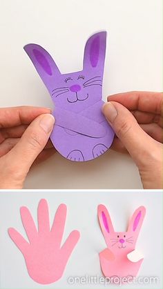 Handprint Bunnies, Palm Sunday Crafts, Craft Easter, Close To, Rabbit Crafts, Cute Craft, Easter Bunny Crafts, Spring Crafts For Kids, Hand Crafts For Kids