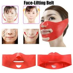 Welcome to the POETANCE shop! The real color of the item may be slightly different from the pictures shown Color: Red Material: Silicone Good idea to keep slim at home Item Type: Face Belt 1 X Face Belt  Hope you can have a satisfactory shopping experience in our shop! Size: One Size. Anti Wrinkle Face Mask, Sagging Cheeks, Anti Wrinkle Mask, V Face, Face Lines, Face Wrinkles, Mascara Facial, Wrinkle Remover, Skin Care Tools