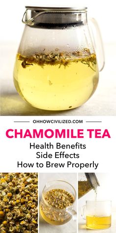 the benefits of chamomile tea and how to use it in this recipe