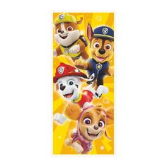 the paw patrol character stickers are on display