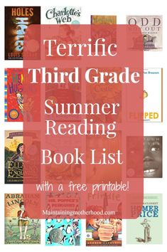 there are many books to read in this summer reading list with free printables