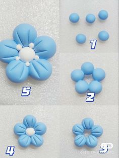 the instructions for how to make fondant flowers