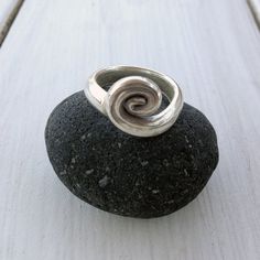 Sterling Silver Twist Ring Spiral Ring Minimalist by SunSanJewelry Santorini Jewelry, Lava Rock Jewelry, Spiral Ring, Handmade Fine Jewelry, Greek Jewelry, Twist Ring, Lava Rock, Ring Minimalist, Ring For Men