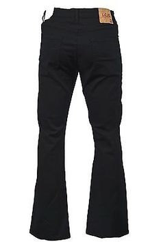 99% cotton. Clean Black. The best fitting and with premium quality. st Class Service. Black Bell Bottom Jeans, Bootcut Jeans Black, Flare Black Pants, Black Flares, Mens Bootcut Jeans, Denim Suit, Retro Jeans, Black Pants Men, Boys Wear