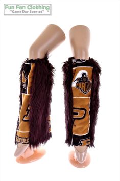 "Purdue Boilermakers \"Game Day Booties\" faux fur leg warmers are made with black faux fur and team fleece to show your Boilermakers team spirit in a unique way! Perfect for Gifts, College Students, Tailgating, House Parties and First Dates! SIZING: Booties are approximately 17\" long with an elastic band sewn inside the top that stretches. One size fits MOST. What makes them unique? -Booties are proudly hand crafted in the USA using high quality fabrics and luxury faux fur. -A pocket is sewn o Faux Fur Leg Warmers, Fur Leg Warmers, House Parties, Boot Covers, Purdue Boilermakers, Boot Cuffs, First Dates, Black Faux Fur, Boot Socks