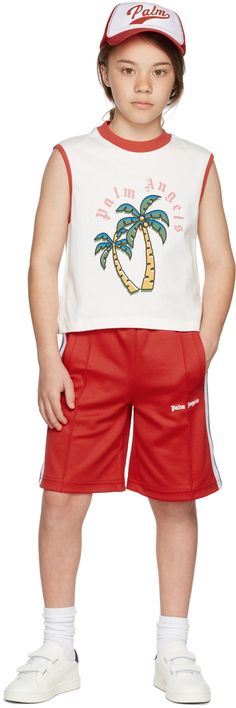 Angel Kids, Jersey Tank Top, Knit Crewneck, Palm Angels, Palm Trees, Kids Shop, Kids Outfits, Trees, Tank Top