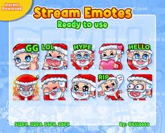 the game features many different emotes for each character, including santa claus and other characters