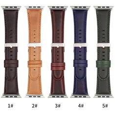 High-Quality Leather Strap For Apple Watch Band Series 7 6 5 4 Men Women Metal Silver & Black Adapter/Buckle iWatch 38mm/40mm/41mm 42mm/44mm/45mm Watchbands The New Apple Watch Series 7 is compatible with all existing bands.Size 38/40mm will fit the new 41mm Apple watch, For the 45mm choose sizes 42/44mm. This cool watch band is available in all Apple watch face sizes 38mm, 40mm, 41mm 42mm, 44mm, 45mm. The actual band fits wrist sizes up to 6.2" - 10.5" wrist. Available in colors: Brown, Light B Business Leather Apple Watch Band, Business Watch Accessories With Black Band, Casual Brown Watch Accessories With Leather Strap, Casual Leather Watch Accessories For Everyday Use, Leather Watch Bands For Business, Apple Watch Series 7, New Apple Watch, Band Fits, Apple Watch Faces