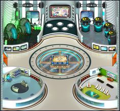 an image of a futuristic office setting