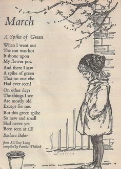 Childrens Poems, Childrens Poetry, Happy March, Poetry For Kids, Behind Blue Eyes, Kids Poems, First Day Of Spring, Old Book, Book Page