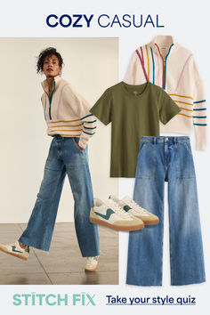 Ready for fall? Stitch Fix has all the seasonal essentials you need like lightweight textured sweaters, bootcut denim, utility pants and so much more. Elevate your wardrobe and schedule a Fix today. Classic Fashion Looks, Style At A Certain Age, Work Fits, Stylish Summer Outfits, Stitch Fix Outfits, 2024 Style, Office Fashion Women, Soft Autumn, Heart Fashion