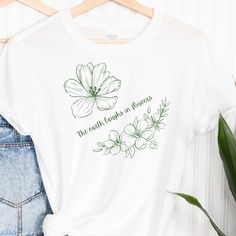 Do you or someone you know love flowers? Looking for a gift for a plant enthusiast or flower lover? Check out our collection of unisex plant-themed shirts! Our shirts are made from high-quality cotton and polyester, ensuring both comfort and durability. We offer a variety of sizes and colors to fit all styles and body types. Whether you're looking for a funny or sarcastic shirt, a gift for a plant collector or plant mom, or something for yourself as a plant whisperer, we've got you covered. Our Flower Graphic Tee, Line Drying, Plant Gift, T Shirt Flowers, Creative Tshirt, Sarcastic Shirts, Flower Graphic, Plant Mom, Plant Lady