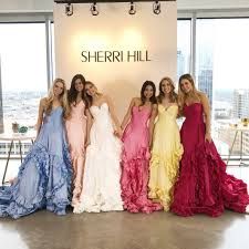 Sherri Hill 51578 Taffeta ball gown with strapless sweetheart bodice and ruffle skirt. Taffeta Prom Gown With Ruffles, Taffeta Ball Gown With Ruffles, Strapless Ruffled Bridesmaid Gown, Sherri Hill, Ruffle Skirt, Ball Gown, Ball Gowns, Bodice, Blush