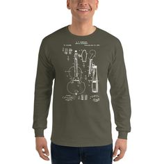 Cello Patent Long Sleeve Shirt that will certainly make a perfect gift for your friend or loved one. Awesome design for passionate people. Quality shirts and fast processing of all orders 24/7, I answer all question quickly and my main focus is on customer satisfaction.If there's anything you want to ask go ahead and send me a message.  If you need any other type of shirt (ladies, v neck, polo, long sleeve or hoodie) just write to me and I'll make it for you, no problemo. If you need a shirt qui Long Sleeve Cotton Shirt For Concert, Music-themed Long Sleeve Cotton Top, Music-themed Cotton Long Sleeve Top, Pre-shrunk Long Sleeve Band Merch Shirt, Long Sleeve Screen Print T-shirt Gift, Long Sleeve Screen Print T-shirt As Gift, Graphic Print Long Sleeve Shirt As Gift, Long Sleeve Cotton Shirt As Gift, Cello Player