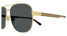 A 90s vintage twist characterizes this full metal caravan shape with web detail on the temples. The style comes with two skus with or without enamel which give to the style a strong brand recognizability. The style is characterized by exclusive Gucci patented Flex hinge. Gold Classic Shield Sunglasses With Metal Frame, Gold Shield Sunglasses With Metal Frame, Retro Metal Sunglasses With Gradient Lenses, Gucci Aviator Sunglasses In Gold, Gucci Gold Aviator Sunglasses, Gucci Gold Sunglasses For Summer, Retro Gold Aviator Sunglasses With Mirrored Lenses, Retro Gold Aviator Sunglasses With Gradient Lenses, Gold Retro Aviator Sunglasses With Gradient Lenses