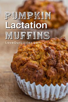 2 pumpkin muffins Recipe With Oat Flour, Apple Pumpkin Muffins, Food For Breastfeeding Moms, Apple Pumpkin