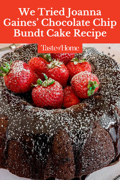 An ooey-gooey Bundt cake with plenty of chocolate flavor? Yes, please! Joanna Gaines' chocolate chip Bundt cake is a recipe no one can resist. Chocolate Chip Bunt Cake, Nothing Bundt Cakes Recipe Copycat, Basic Pound Cake Recipe, Chocolate Chip Bundt Cake Recipe, Chocolate Chip Bundt, Chocolate Chip Bundt Cake, Chocolate Almond Cake, Chocolate Bundt, Nothing Bundt Cakes