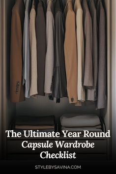 capsule wardrobe checklist year round Perfect Capsule Wardrobe