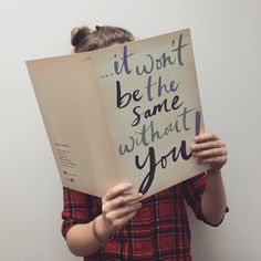 a woman holding up a sign that says it won't be the same without you