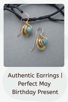 Authentic Earrings | Perfect May Birthday Present Green Earrings For Anniversary, May Birthstone, Green May Birthstone Earrings For Anniversary, Green Emerald Earrings For Anniversary, Vintage Emerald Earrings For Anniversary, Elegant Green Earrings For Mother's Day, Emerald Round Earrings For Anniversary, Round Emerald Earrings For Anniversary, Anniversary Jewelry May Birthstone Drop Earrings, Emerald Jewelry With Matching Earrings For Anniversary