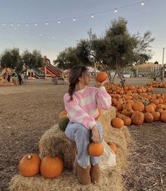 Fall bucketlist | cozy vibe | autumn girl | sweater | pumpkin patch Pumpkin Patch, Pumpkins, A Woman