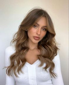 Kendal Hair, Katie Kugis, Rambut Brunette, Hair 2022, Brown Hair Inspo, Formal Hair, Brown Hair Balayage, Light Hair Color, Long Hair With Bangs