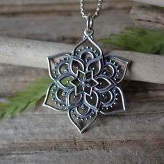 This stunning sterling silver pendant measures 32mm long from the top of the jump ring and 24mm wide and is made from recycled sterling silver♻️. The pendant will come on a 1mm rounded box chain in your choice of 16", 18", 20" or 24" long. Nickel-free Sterling Silver Medallion Necklaces, Hypoallergenic Silver Jewelry With Flower Pendant, Hypoallergenic Silver Flower Pendant Jewelry, Hypoallergenic Sterling Silver Pendant Necklace, Sterling Silver Flower Pendant Necklace In Antique Silver, Antique Silver Sterling Silver Flower Pendant Necklace, Antique Silver Flower Pendant Necklace In Sterling Silver, Hypoallergenic Silver Necklace With Flower Pendant, Silver Hypoallergenic Flower Pendant Necklace