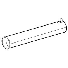 a black and white line drawing of a tube for the toilet paper dispenser