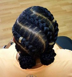 Darling Braids, Hair Collage, Goddess Braid Styles, Cabello Afro Natural, Black Queens, Two Braids, Flat Twist