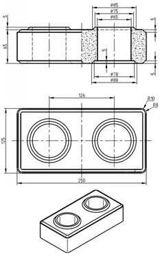 the drawing shows an electronic device with two speakers and one speaker, as well as a box