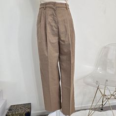 H&M Women's Dress Pants Never Been Worn Size 4 Brown High-waisted Dress Pants For Spring, Classic Brown Summer Pants, H&m High Waist Beige Bottoms, Spring Office Brown Dress Pants, Brown Dress Pants For Office In Spring, Spring Brown Dress Pants For Office, H&m Beige Bottoms For Spring, Spring Beige Bottoms By H&m, H&m Beige Spring Bottoms