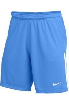 The Nike Dri-FIT League Knit II Shorts are built to keep you dry and cool from the opening whistle to the 90th minute. Sweat-wicking fabric and mesh panels help keep you moving when the game heats up. Dri-FIT technology helps keep you dry, comfortable and focused. Mesh panels on the sides provide added breathability. Elastic waistband with an internal drawcord provides a snug, secure fit. Sporty Solid Athletic Shorts For Sports Events, Team-colored Moisture-wicking Sportswear Shorts, Team-colored Cotton Athletic Shorts For Sports, Sporty Team-colored Athletic Shorts For Sports Events, Team-colored Short Activewear, Sporty Moisture-wicking Shorts In Team Colors, Nike Athletic Shorts For Sports Events With Go-dry Feature, Team-colored Athletic Shorts For Sports Season, Nike Go-dry Athletic Shorts For Sports