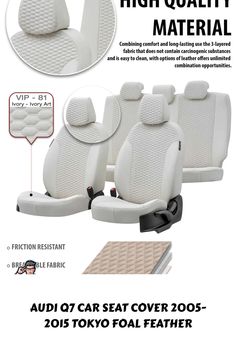 the front and back seat covers are shown in this ad for toyota's new car