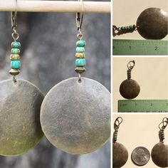 #dropearrings #bohoearrings #bohojewelry #brassearrings #bohemianjewelry #ethnicearrings #dangleearrings #dangleboho #bohemianearrings #earringsdangle #earthyearrings #dangledropearrings #dangle Bohemian Bronze Chandelier Earrings With Ear Wire, Bronze Dangle Earrings For Festivals, Copper Dangling Beads Earrings For Festival, Bohemian Bronze Earrings With Ear Wire, Bohemian Dangle Earrings For Jewelry Making, Bronze Bohemian Earrings With Ear Wire, Bohemian Bronze Dangle Plug Earrings, Bohemian Round Earrings For The Beach, Copper Earrings With Dangling Beads For Festival