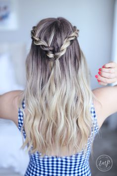 Camping Hairstyles, Lazy Girl Hairstyles, Easy Work Hairstyles, Hairstyles Girl, Easy Hairstyles For School, Blonde Hairstyles, Braid Hairstyle, Girls Beach